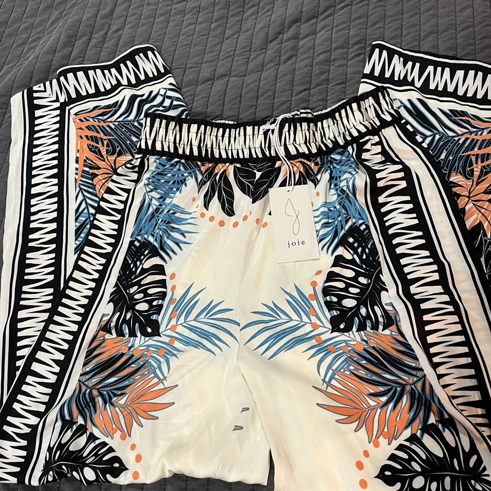 joie flowy patterned pants